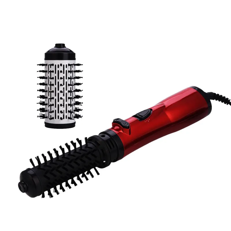 

2 in 1 Professional Hair Curling Wand Brush Tourmaline Ceramic Hot Air Brush Blow Dryer Hair Curling Roller Wet Dry Dual Use 31