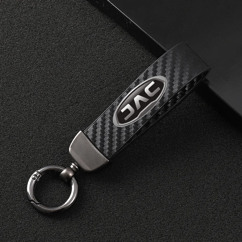 

New Carbon Fiber Car Styling Keychain Fine Gift Key Ring For JAC S2 S3 S4 S5 S7 R3 T50 V7 T4 T6 T40 T8 2020