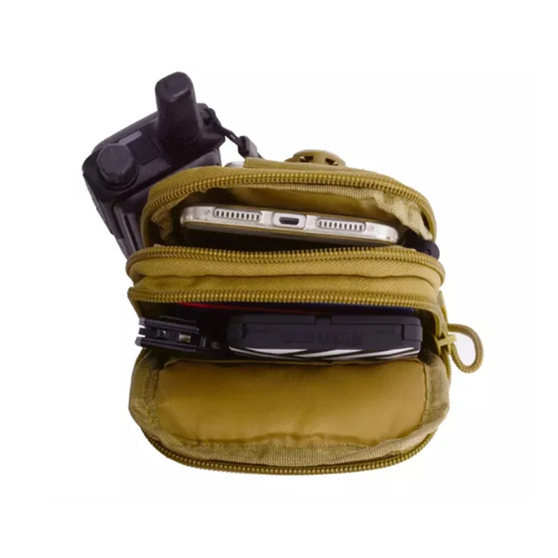 

Men's Waist Pack Outdoor Collection Pouch Artificial Leather Phone Key Bag Storage Pouch