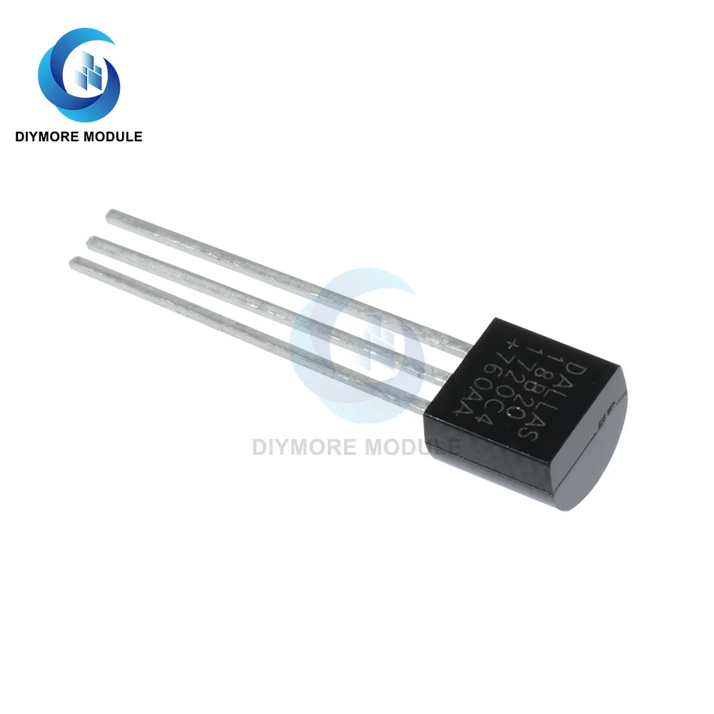 Цифровой термометр DS18B20 10 шт. датчик температуры микросхема IC 1 провод Φ 3 0-5 5 В для