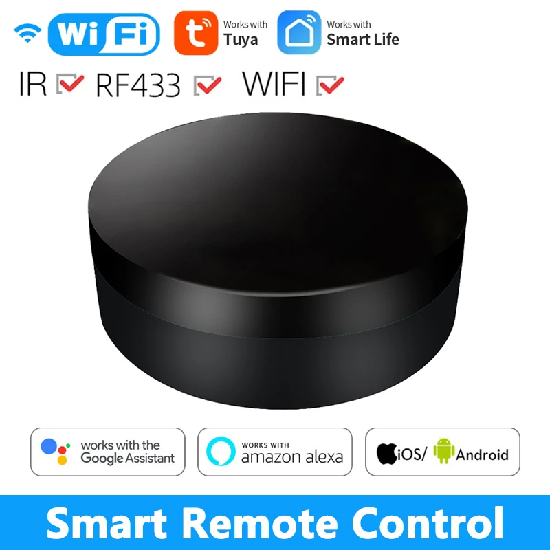 

Tuya Smart Life WiFi+RF+IR Smart Remote Controller For RF Appliances, Voice Control By Alexa Google Home Hot Universal Control