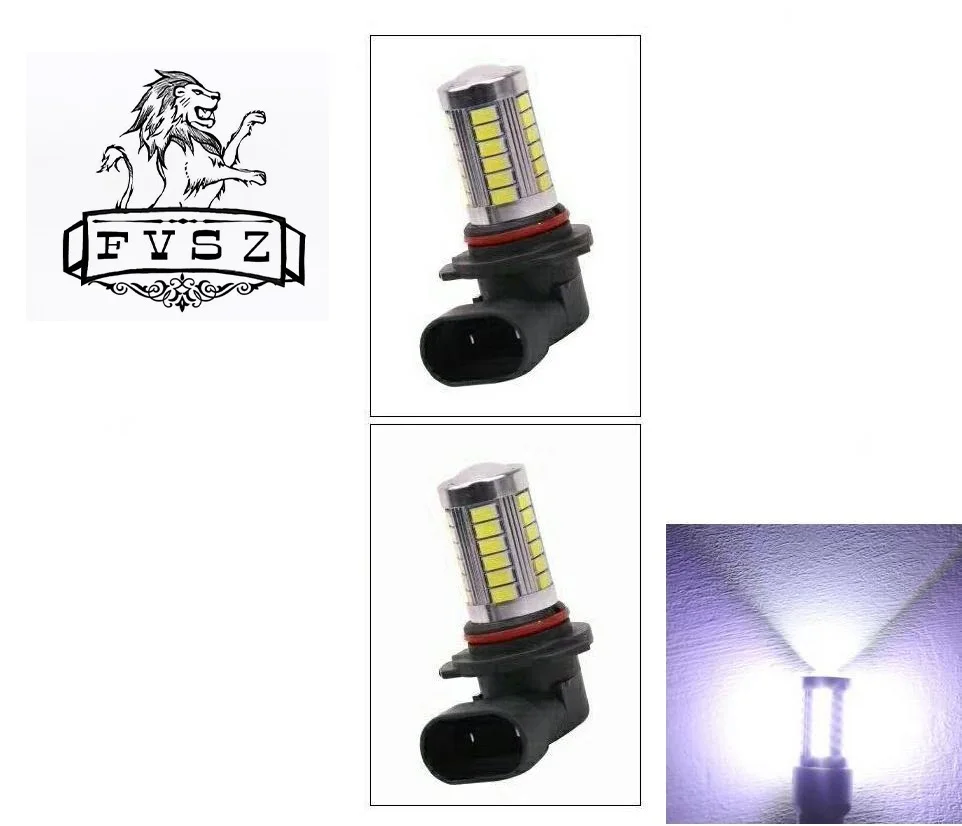 2 шт. 9005 HB3 светодиодная 33 SMD 5630 Противотуманные фары дневные лампы светильник s бег