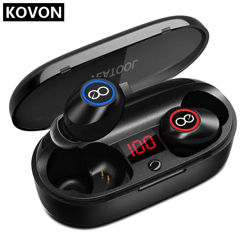Bluetooth наушники VEATOOL 5 0 настоящие беспроводные 20 часов работы HD стерео Бас Звук