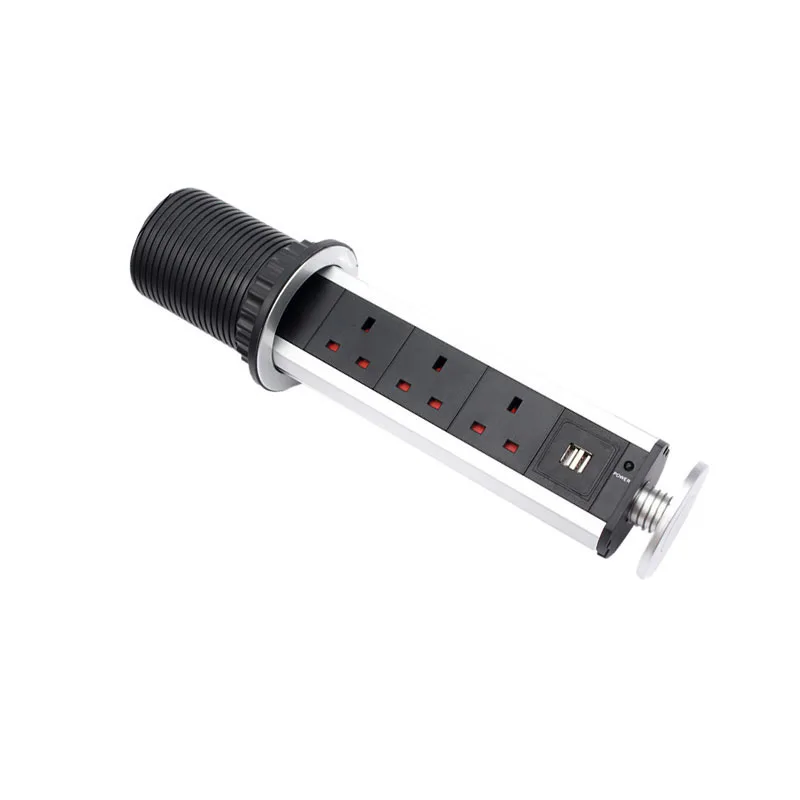 Выдвижная розетка с 3 розетками 10 А 2 USB-порта для зарядки | Обустройство дома