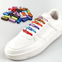 1pair no tie shoelaces multicolour elastic shoe laces for kids and adult sneakers shoelace quick lazy laces 21 color shoestrings