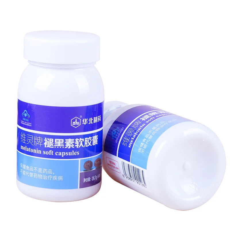 

Pharmaceutical Melatonin Soft Capsule North China Take 2 Tablets Orally and Half an Hour before Going to Bed Every Day 36 003