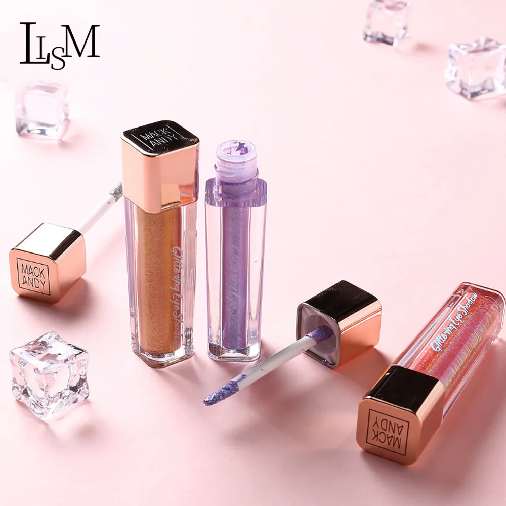 LISM блеск жидкие тени для век стойкий макияж Жидкие водонепроницаемые мерцающие