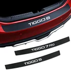Защитные наклейки на задний бампер автомобиля для CHERY TIGGO 3, 4, 5, 7 PRO, 8, защитная накладка на багажник автомобиля, декоративные наклейки