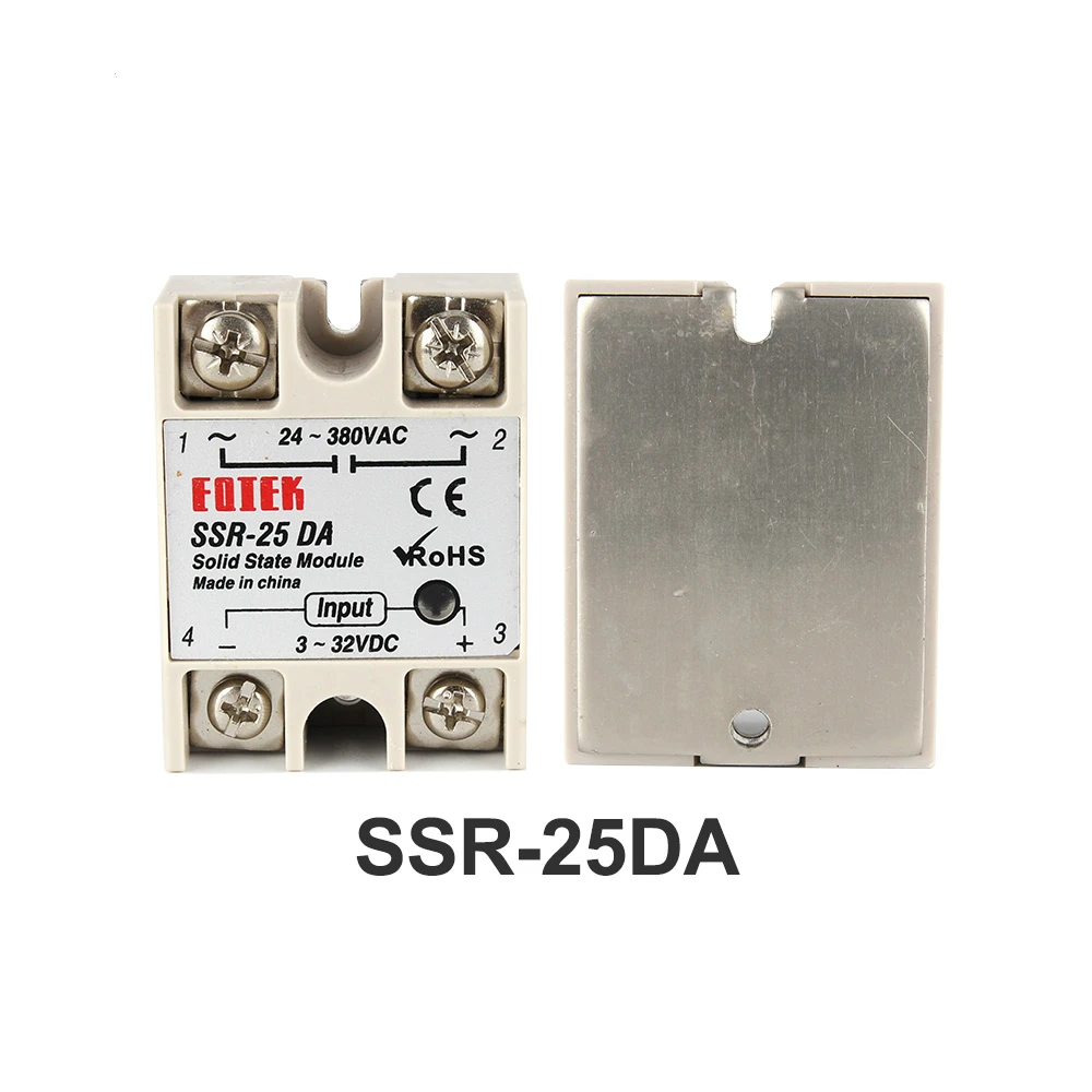 Полупроводниковый модуль реле SSR 10DA 25DA 40DA 60DA 10A 25A 40A 60A на самом деле 3 32 В