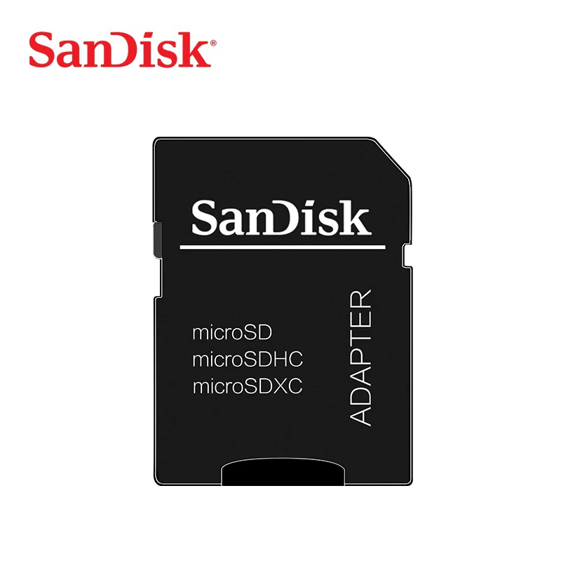 SanDisk-adapter Карта памяти sandisk tf, 16 ГБ, 32 ГБ, карта micro sd, 64 ГБ, 128 ГБ, C10, высокая скорость, карта памяти cartao de memoria, 256 ГБ, класс 10 - Емкость: SanDisk-adapter