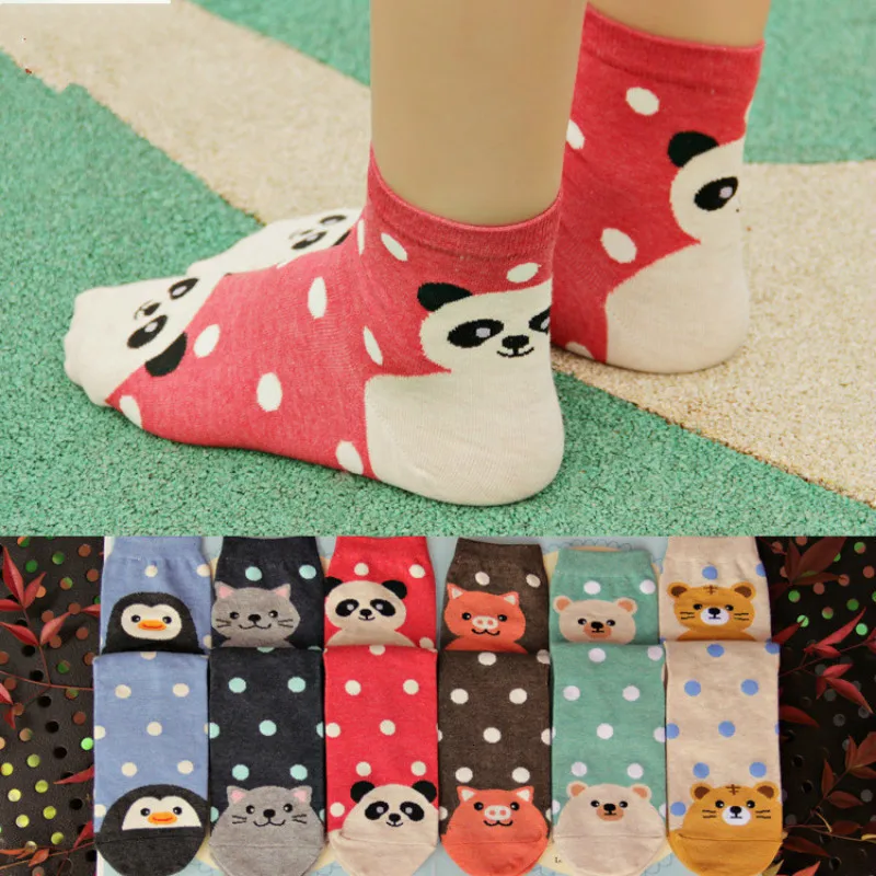 

Women's Socks Harajuku 85% Cotton Cute Crazy Happy Cartoon Pink Sweet Funny Novelty Kawaii Cat Alien Unicorn for Girl