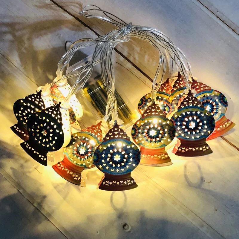 

Fashion LED String Lights Palace Lantern Leds Light Bedroom Garland New Holiday Decoration Party Bulb Colorful Guirnalda Luces