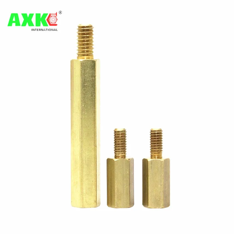 

Thread M3*L+6mm Hex Brass Standoff Spacer Screw Pillar PCB Computer PC Motherboard Female Male Standoff Spacer болт торкс