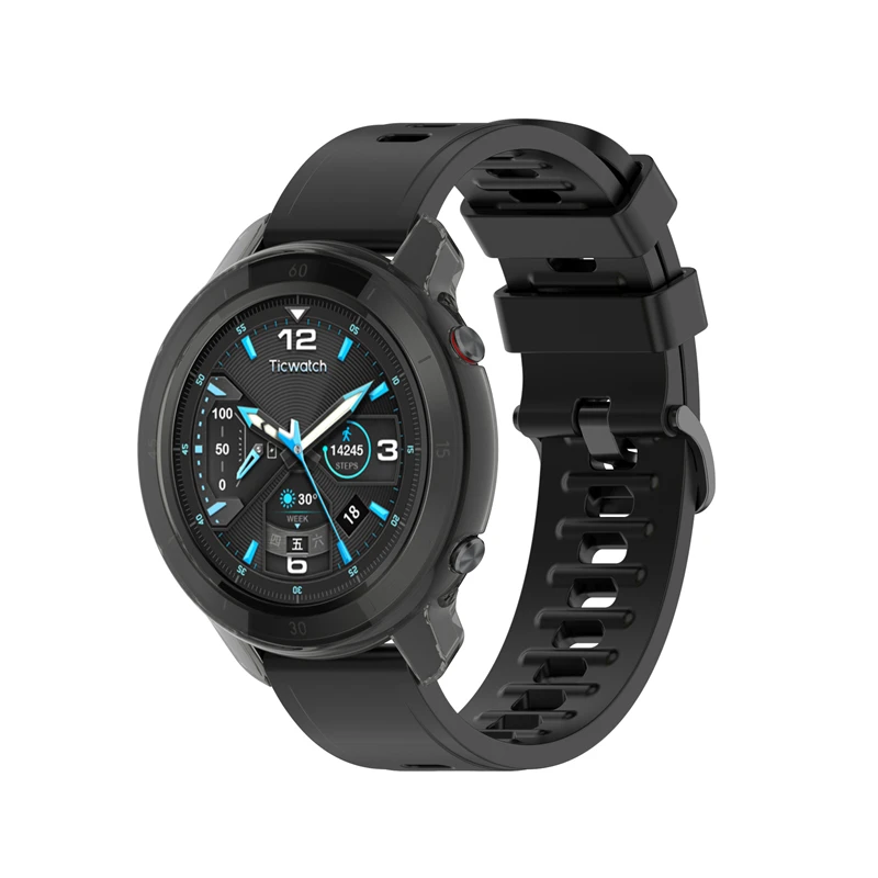 

KARRBIN TPU Soft Shell Protective Case for Ticwatch GTX Smart Watch Cover Ultra-thin Transparent Protective Shell