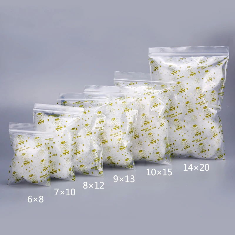 0 12 мм мультфильмы небольшой замок типа молния полиэтиленовые пакеты оранжевого