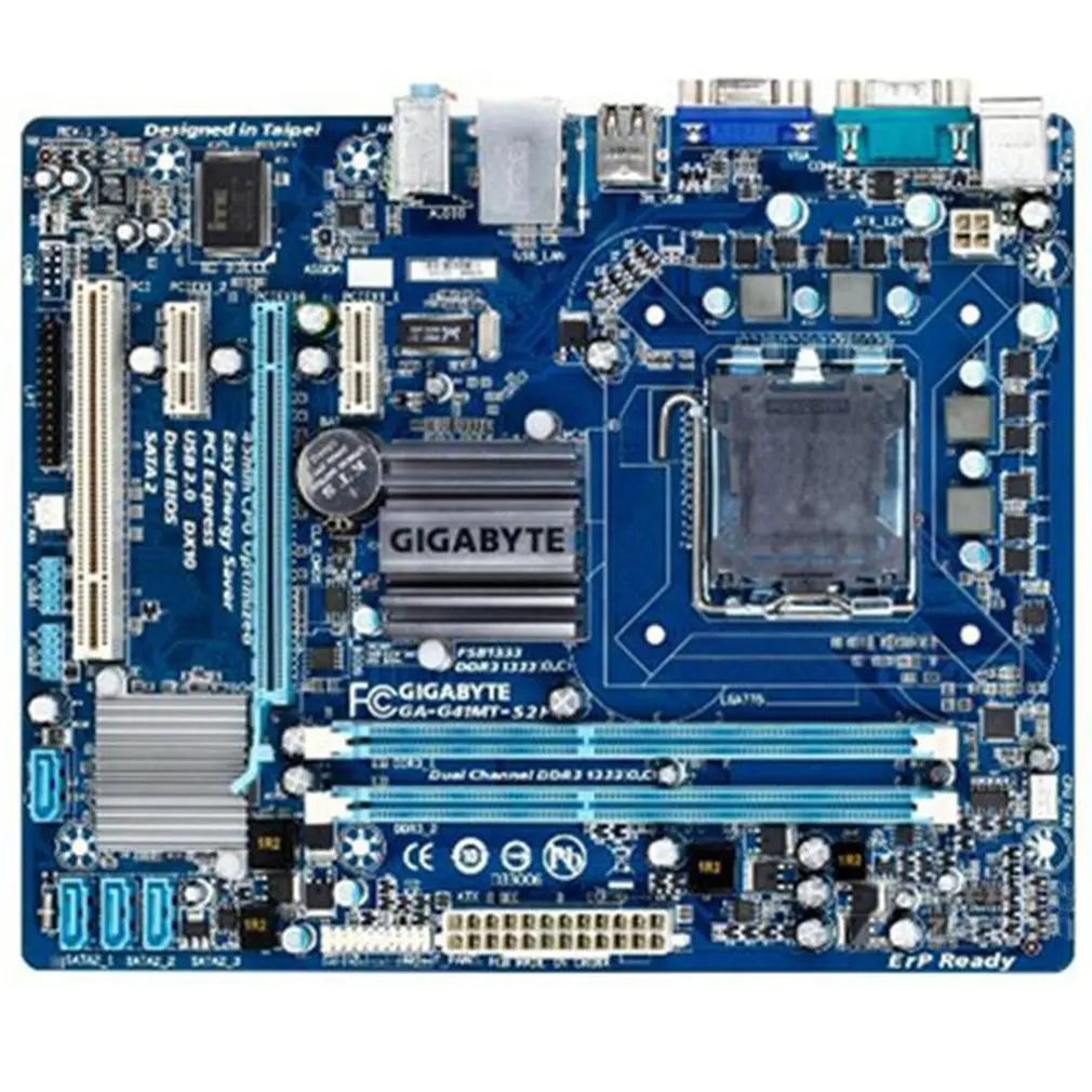 Оригинальная материнская плата GA-G41MT-S2 1 5 в DDR3 DIMM Socket 775 десктопная | Электроника