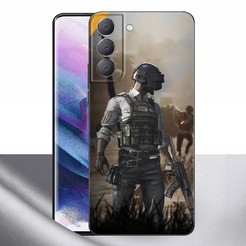 Pubg Game Phone Case For Samsung Galaxy S22 Pro S21 S20 FE Ultra S10 Lite S10 S10E S9 S8 Plus Soft TPU Black Cover images - 6
