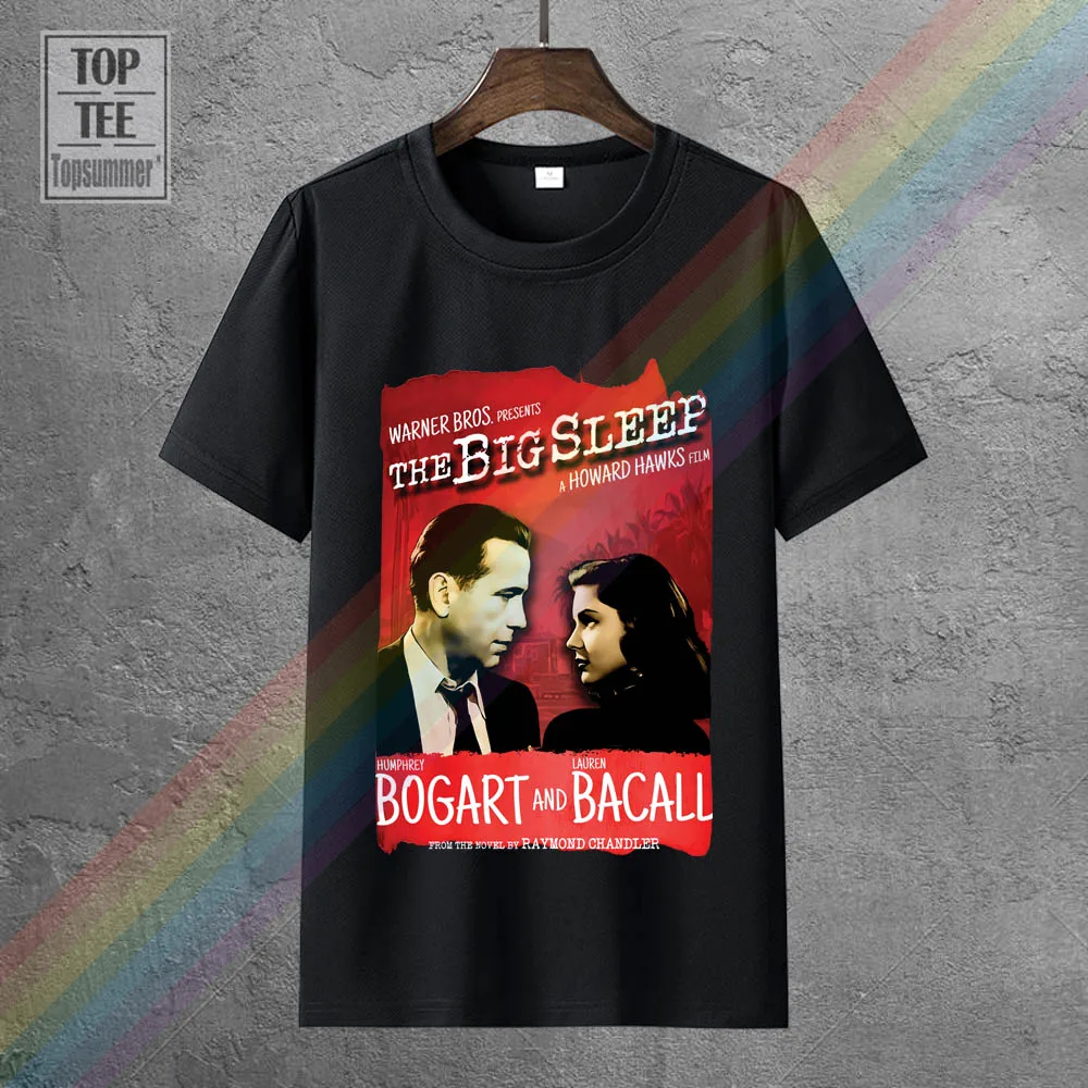 

The Big Sleep Tee Shirt Retro Gothic T-Shirt Funny Korean Clothing White T-Shirts Horror Skull Tshirt