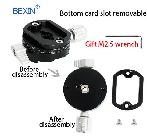 Панорамная головка штатива с поворотом на 360 градусов для Arca Swiss шаровая Головка 38