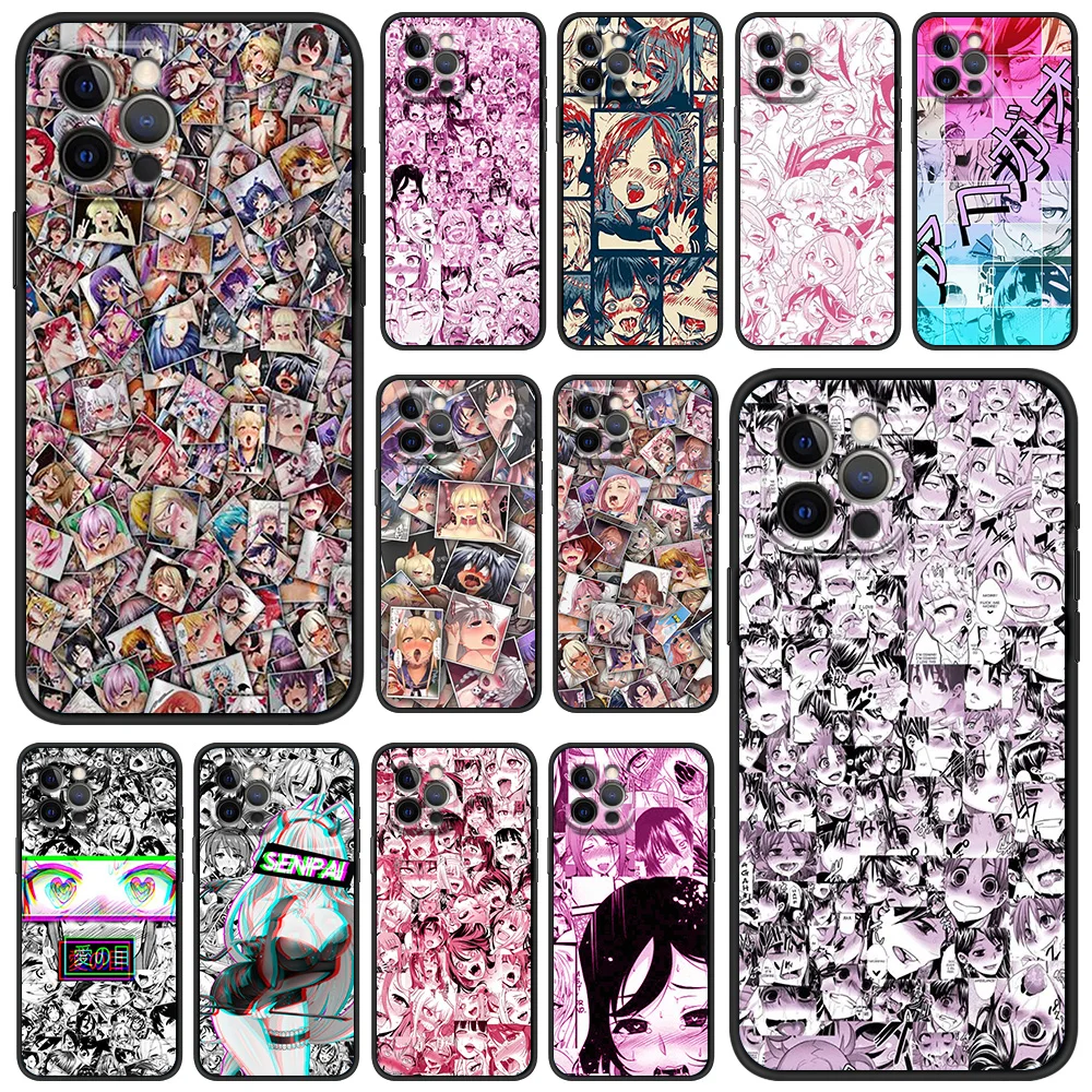 

Hentai Anime Girl Phone Case for iPhone 12 13 Pro Max XR XS X Silicone Soft TPU Shell for iPhone 11 7 8 Plus SE2020 Cover Coque