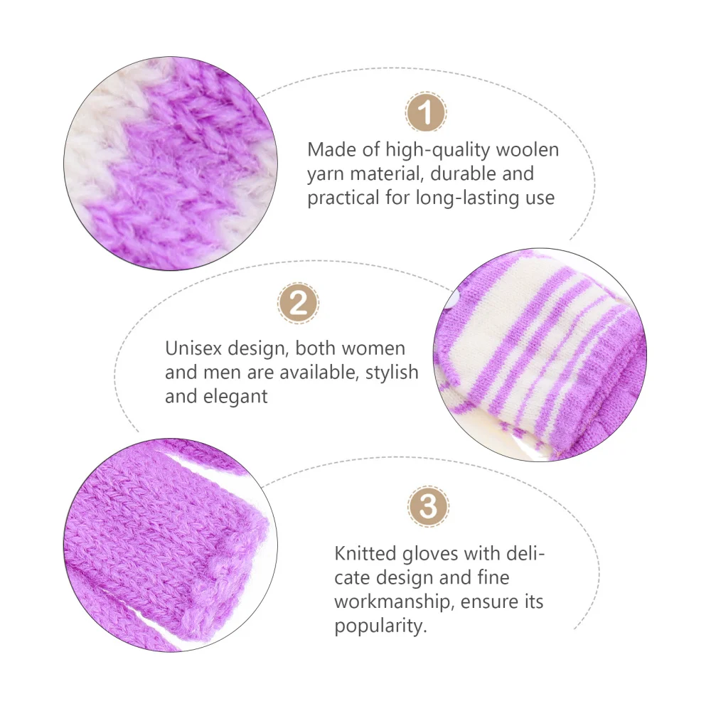 

1 Pair USB Heated Mitten Unisex Winter Hands Warmer Fingerless