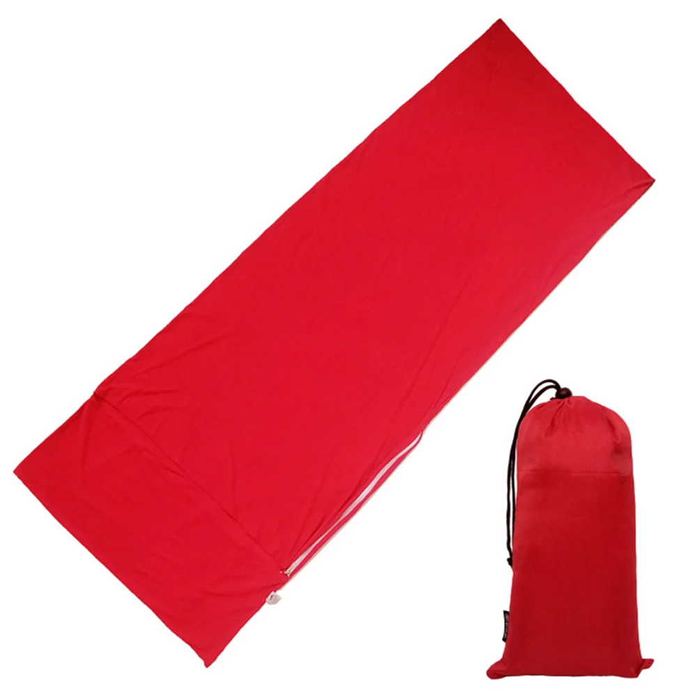

Sleeping Bag Liner High Elasticity Dustproof Mat Full Length Zip-Fastener Lycra Fabric Bag Home Accessories for Traveling