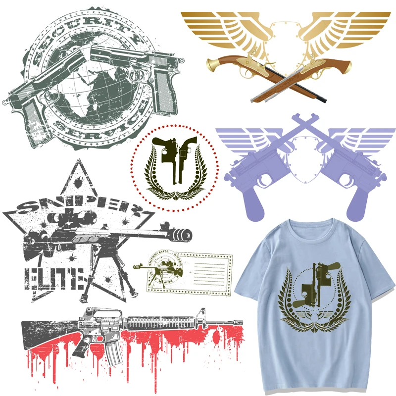 Военные нашивки Страйкбольное ружье Термальность наклейки на одежде