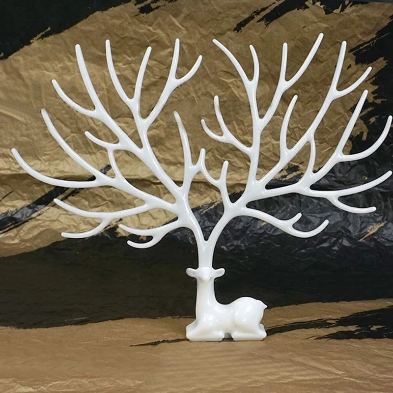 

Fawn Tree Branch Antlers Crystal Epoxy Silicone Mold DIY Jewelry Display Stand Handmade Table Set Holiday Gift