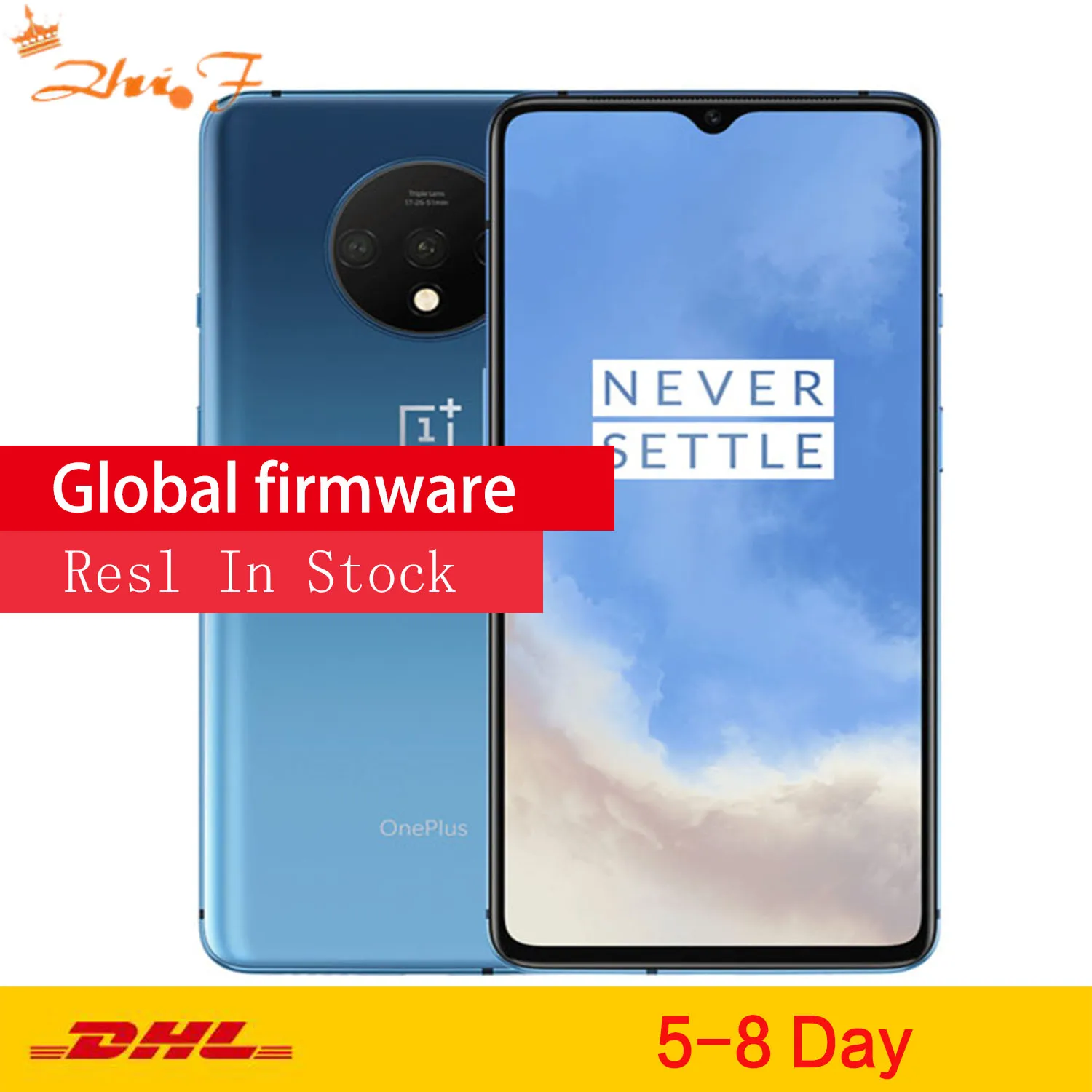 Смартфон OnePlus 7T с глобальной ПЗУ, 8 ГБ, 256 ГБ, Восьмиядерный процессор Snapdragon 855 Plus, 90 Гц, AMOLED экран, 48мп, тройная камера NFC
