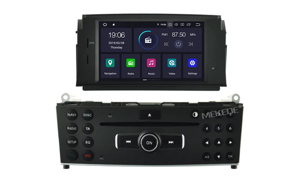 PX5 android 9,0 4 Гб+ 64 Гб автомобильное радио gps навигация для Mercedes Benz C200 C180 W204 2007-2010 с wifi BT carplay USB navi