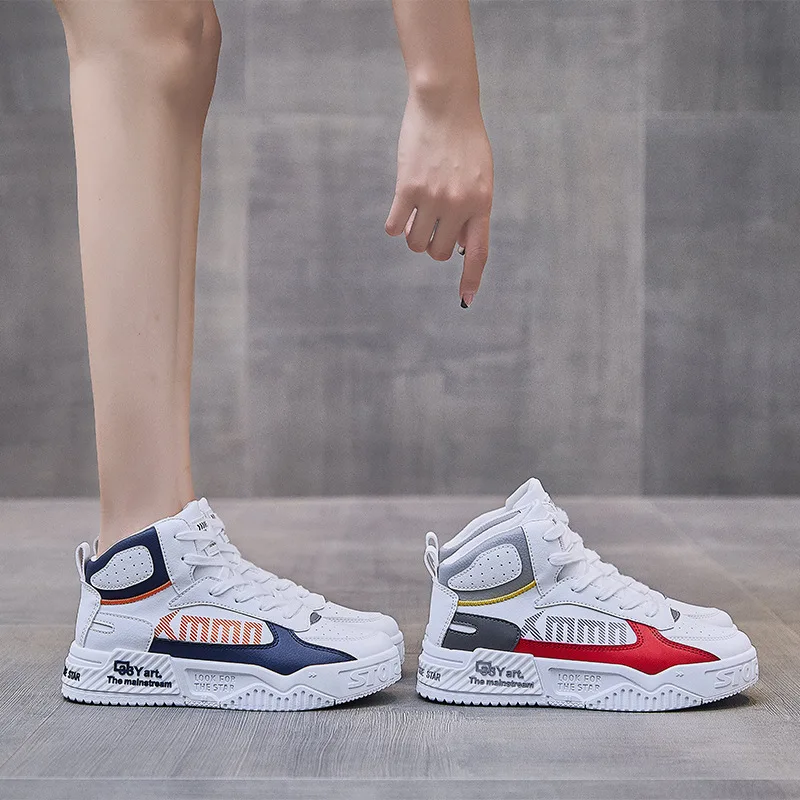 Fall 2021 new ins based high tide to help small white shoes female han edition student leisure running sneakers T629