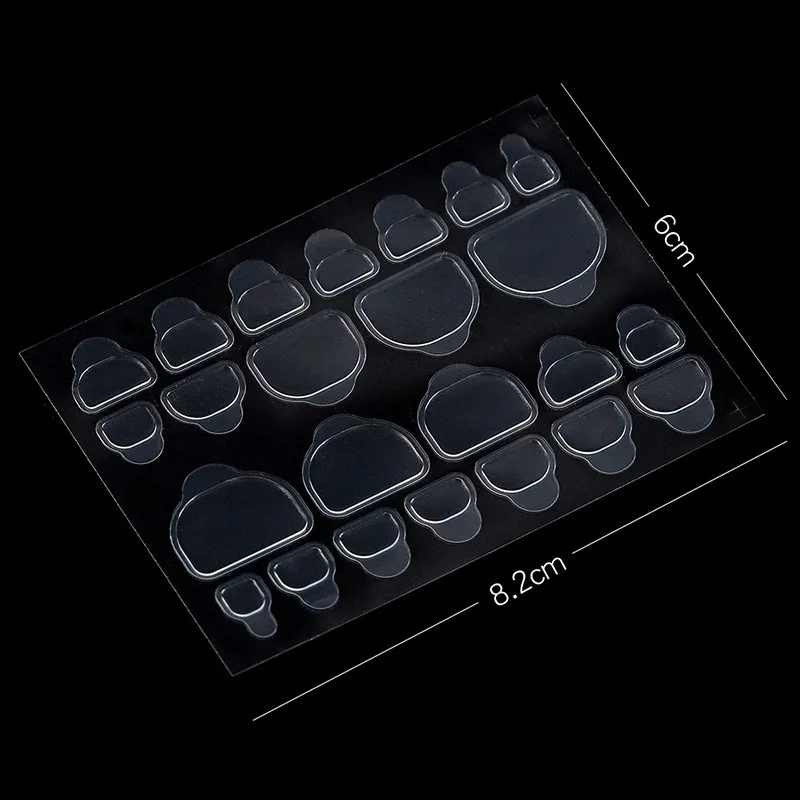 5 шт/комплект Новая двухсторонняя гель Стикеры прозрачная лента Гибкая