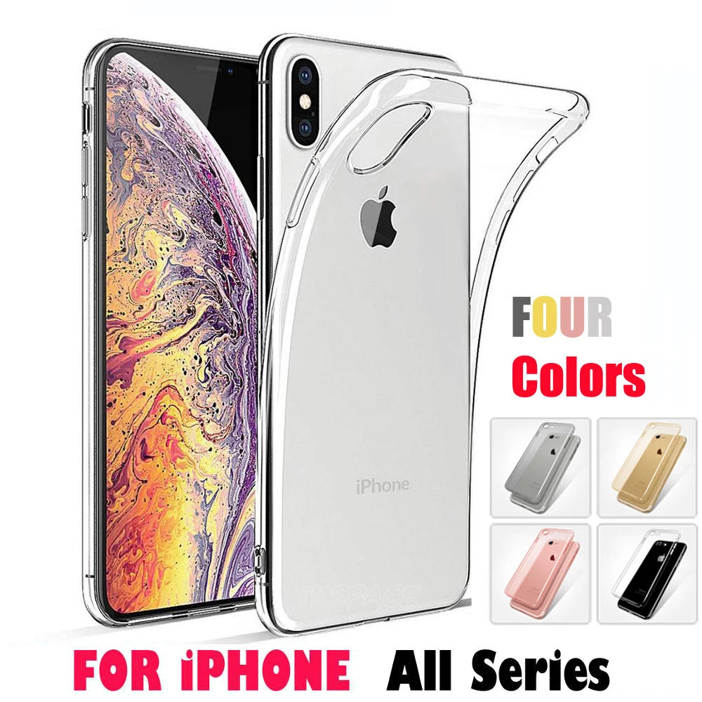 Силиконовый чехол для iPhone X XS XR 11 12 Pro Max Mini 6 6S 7 8 Plus SE 2020 | Мобильные телефоны и