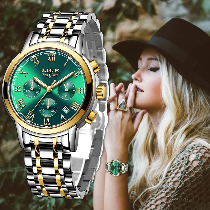 

relogio feminino LIGE Luxury Women Watches For Women Sport Watch Women Ladies Watch Gift zegarek damski montre femme reloj mujer
