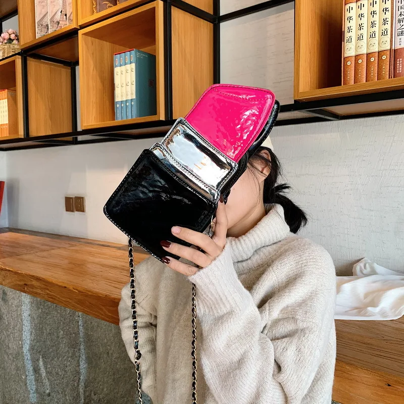 Модные женские Сумки из искусственной кожи в форме губной помады сумка на плечо