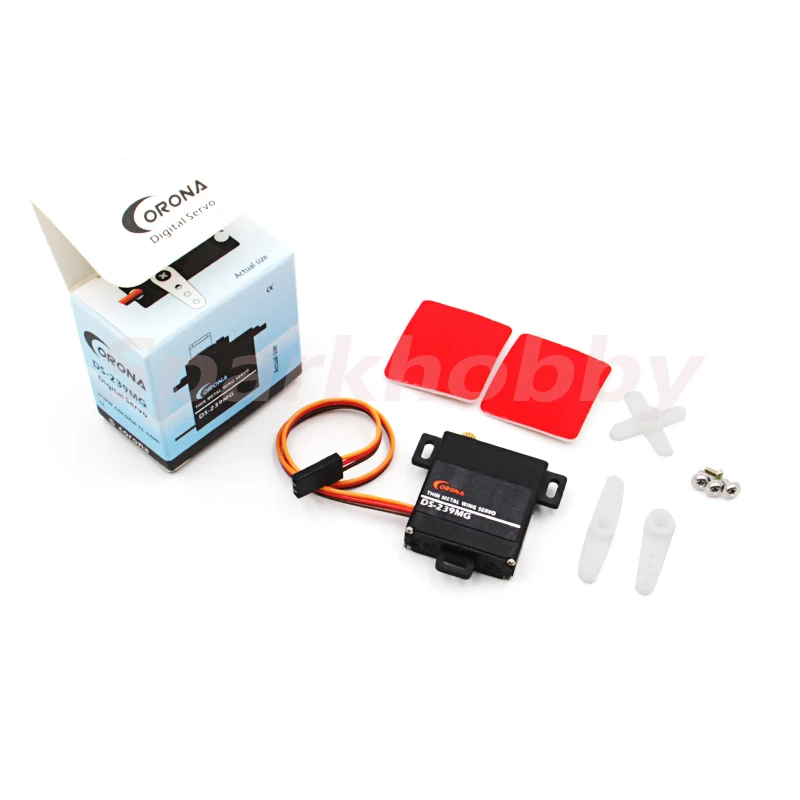 1PC/2 uds/4 Uds Corona DS-239MG Digital Servo engranaje met&aacute;lico Servo 4,0 kg/0 15sec/ 22g delgada de Metal ala servo para RC avi&oacute;n drones-3