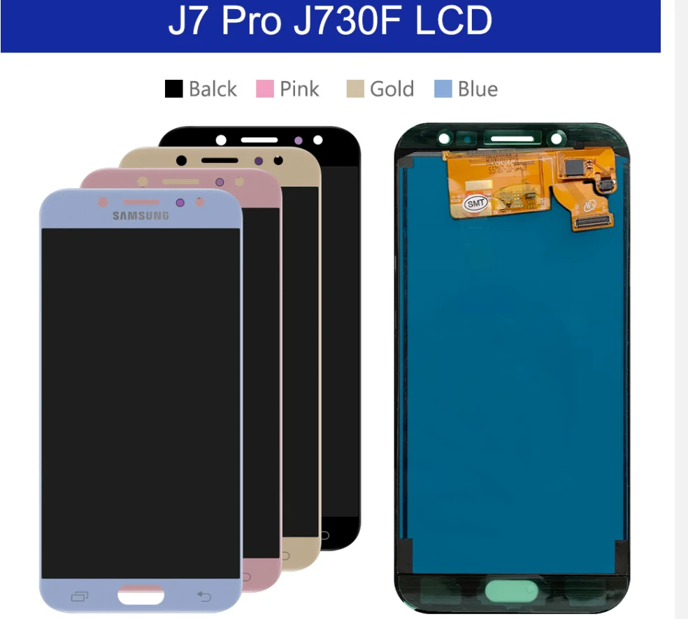 

5.5'' J7 Pro SUPER AMOLED LCD For SAMSUNG Galaxy J7 Pro 2017 J730 J730F LCD Display Touch Screen Digitizer For J7 2017 Screen