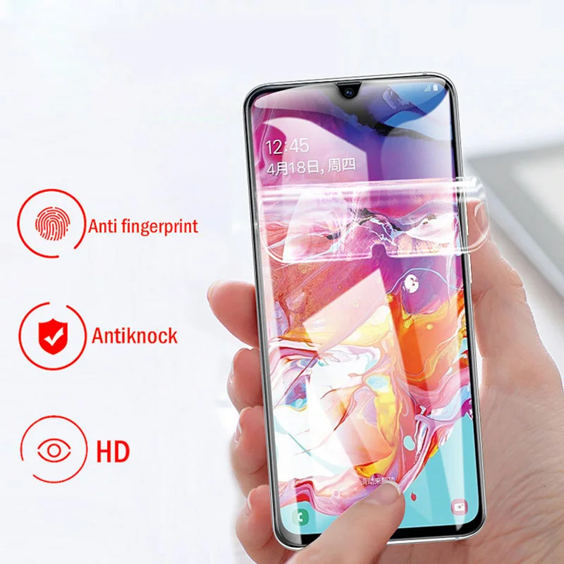 

9D Full Cover Hydrogel Film for Samsung Galaxy S20 Ultra S10 Plus Lite 5G A91 A70 A50 A40 A30 A20 Screen Protector (Not Glass )