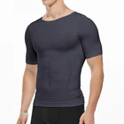 Для мужчин для похудения Body Shaper жилет пластика Управление осанки рубашка задней исправление Abdo Для мужчин майка размера плюс для похудения Весна
