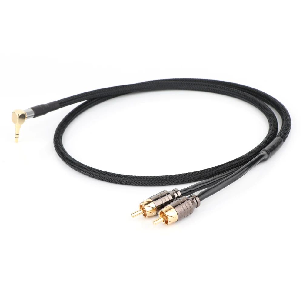 Кабель HiFi аудиокабель RCA аудиосигнальный провод штекер 3 5 мм aux преобразователь