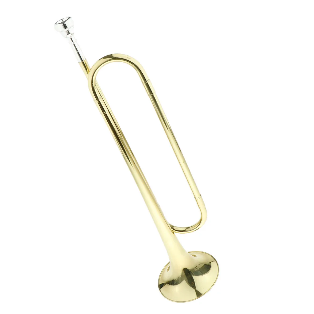 1 комплект латунь B Tone Bugle кавалерия труба золотой для студентов детей школьный