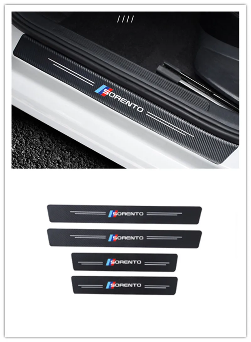 

4PCS Water-free carbon fiber door panel decoration is suitable for Kia Solanto auto styling accessories