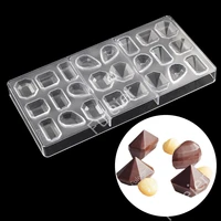 diy gem shape polycarbonate chocolate mold baking candy confectionery tool baking candy cake decoration chocolate mold
