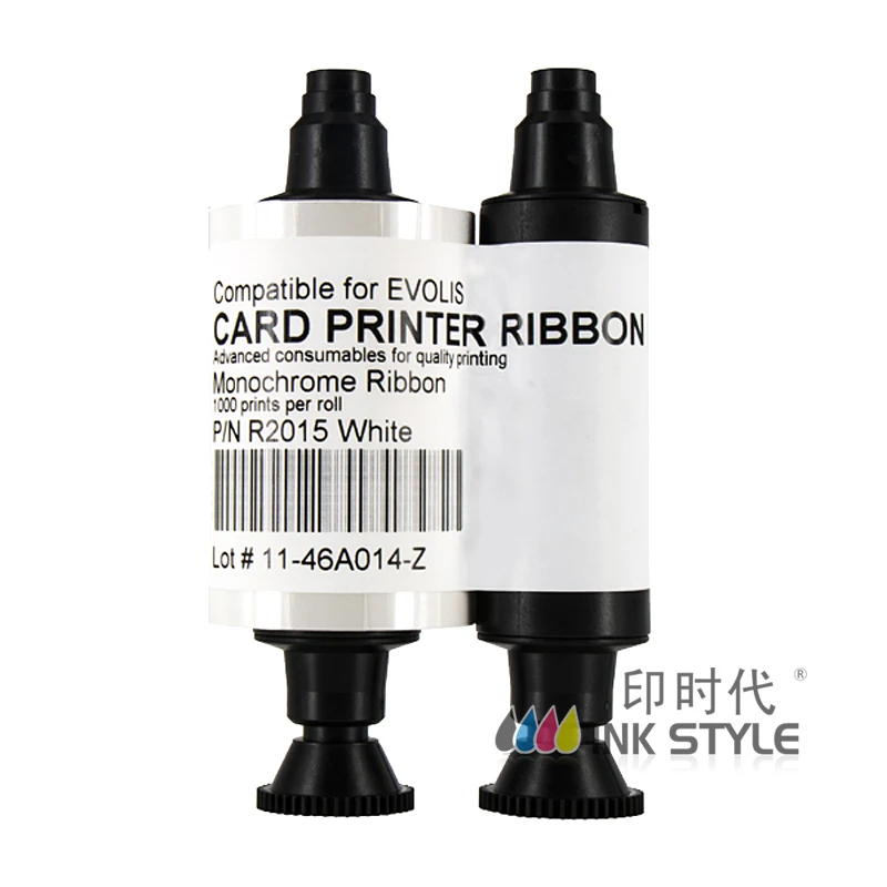 Упаковка из 5 шт. универсальных R2015 белых лент 1000 принтов для карточного принтера