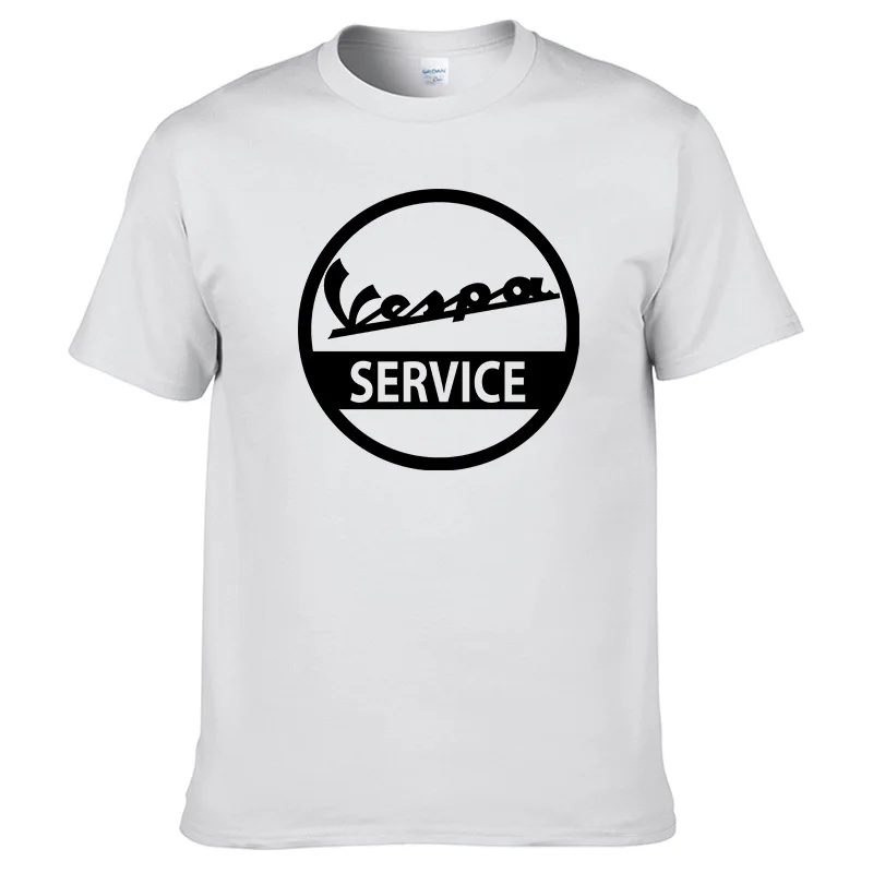 Новинка; Высококачественная Футболка с принтом Vespa; летняя хлопковая Футболка; Новая брендовая модная футболка с короткими рукавами;#12
