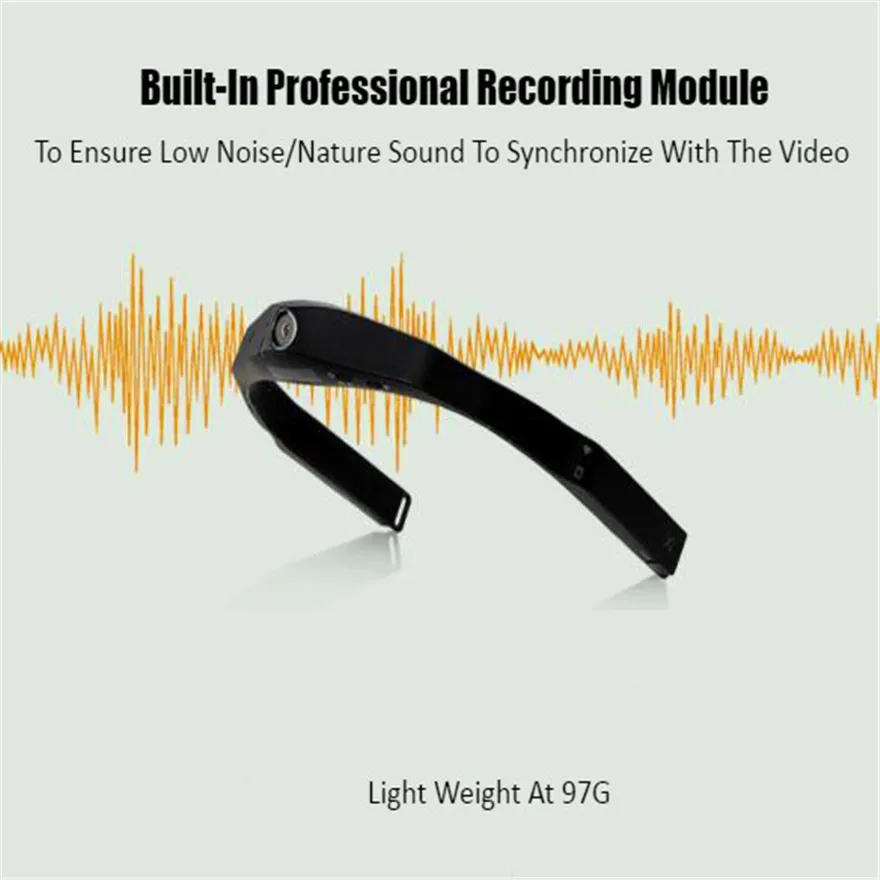 Головная лента для ношения водонепроницаемой камеры Спорт Wifi 1080P мини видео