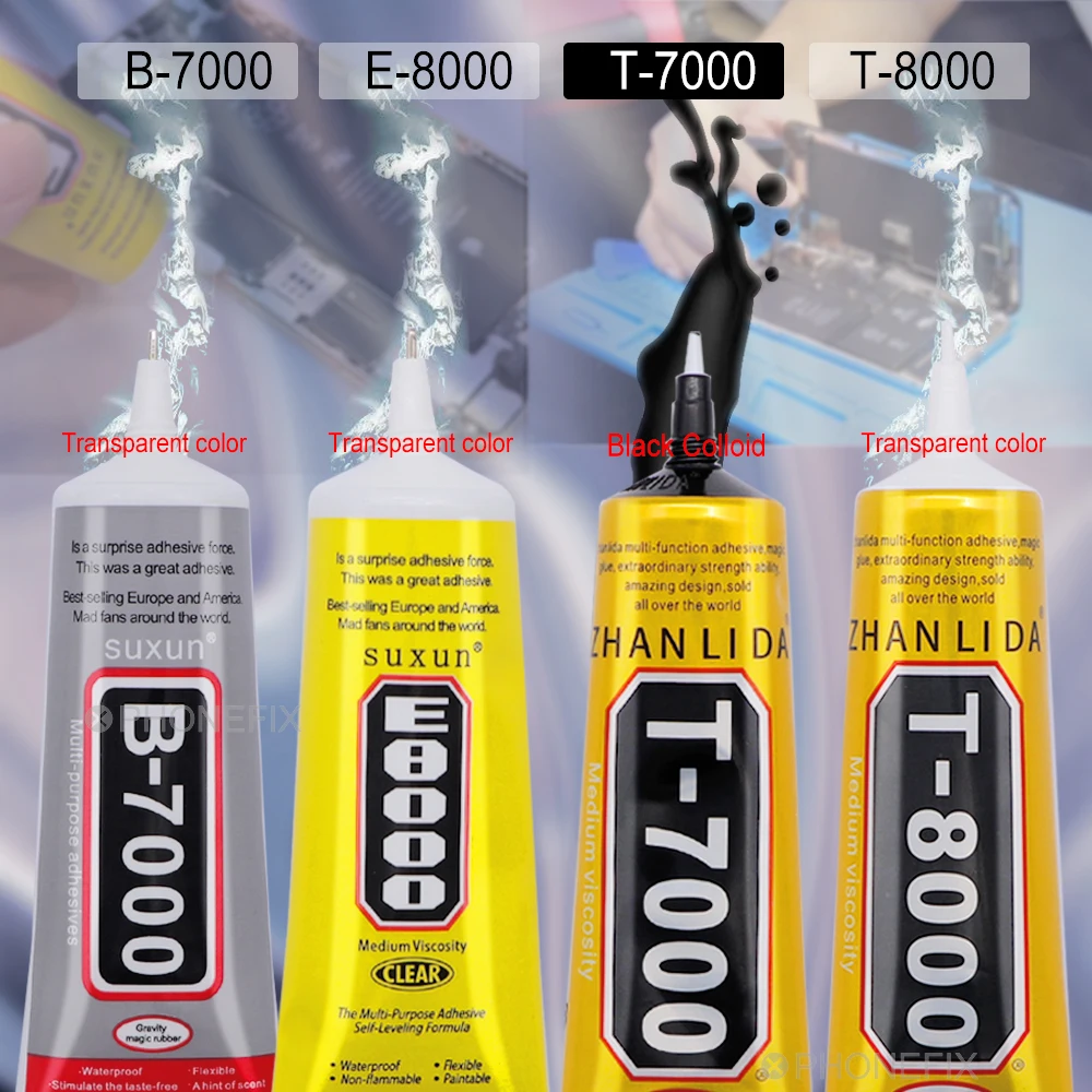 Adhesive Glue B7000 E8000 T7000 T8000 LCD Display Frame Glue15/50/110ml For Mobile Phone Touch Screen Crafts Jewelry DIY Glue