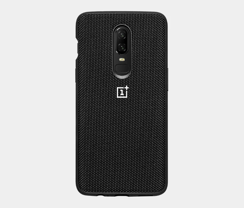 Nylon Bumper(Black) Оригинальная коробка A6003 6,2" Чехол для Oneplus 6 1+ 6 силиконовый песчаник нейлон черное дерево карбоновый бампер откидная задняя крышка - Цвет: Nylon Bumper(Black)