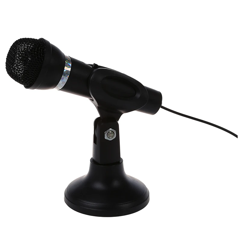 Omnidirectional Laptop PC Computer 3.5mm Network Stand Mini mini phone Mike Black | Электроника