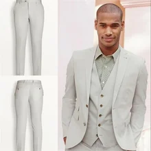 Costume Slim 4 pièces pour hommes, nouveauté, haute qualité, personnalisé à revers, à deux boutons, à la mode, manteau, pantalon, gilet, cravate, 2021  (4)